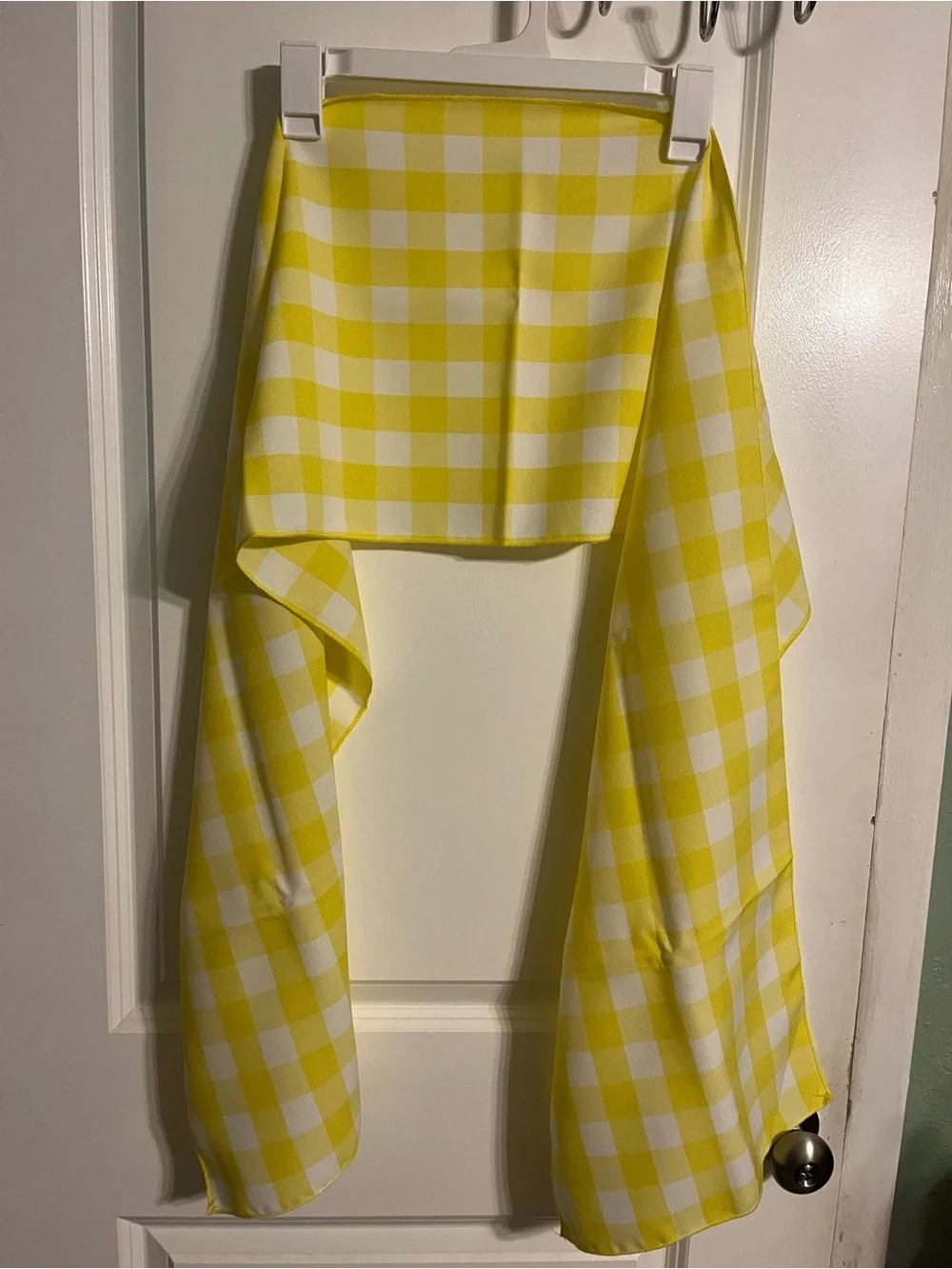 Yellow Gingham Table Runner